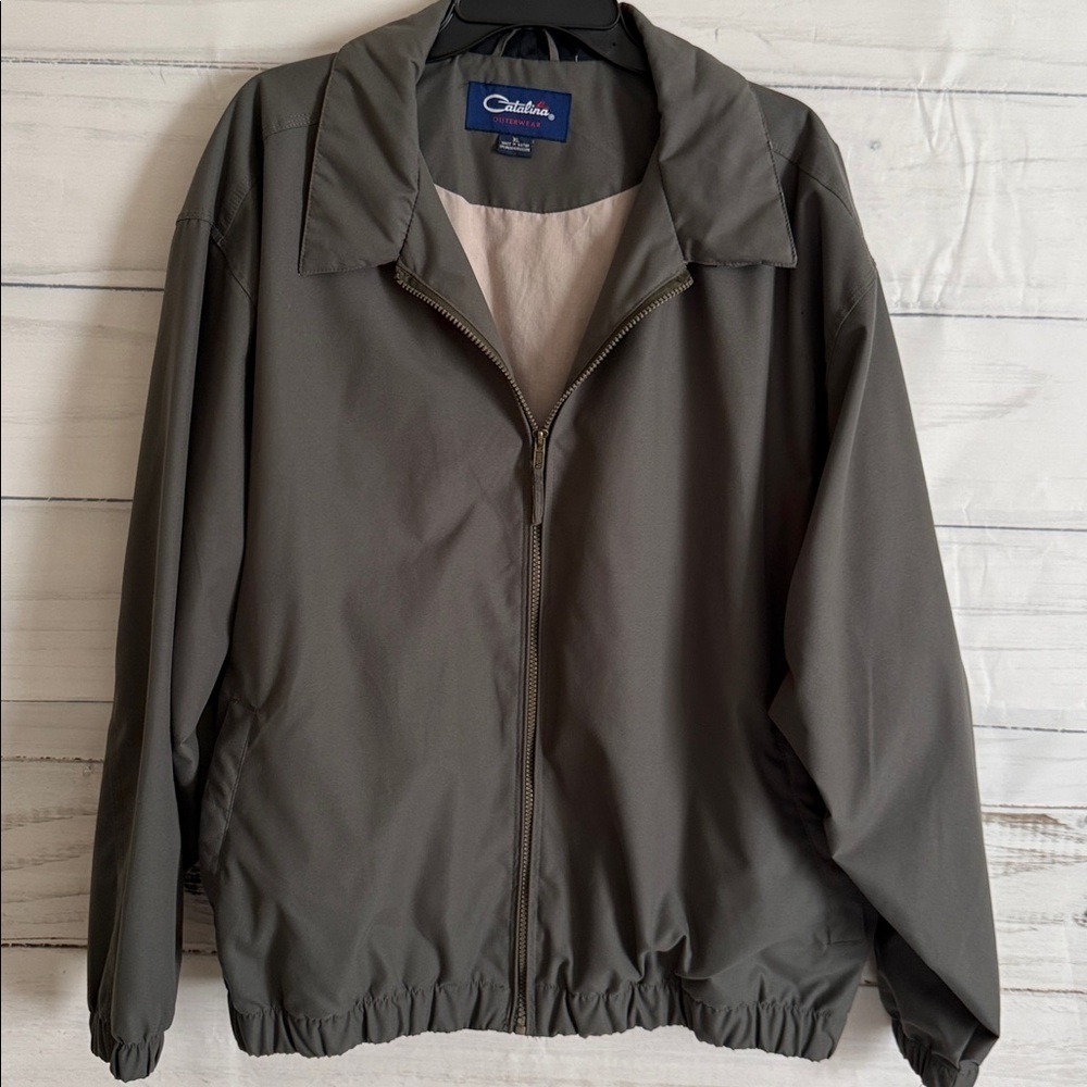 Catalina Men's Olive Windbreaker Jacket